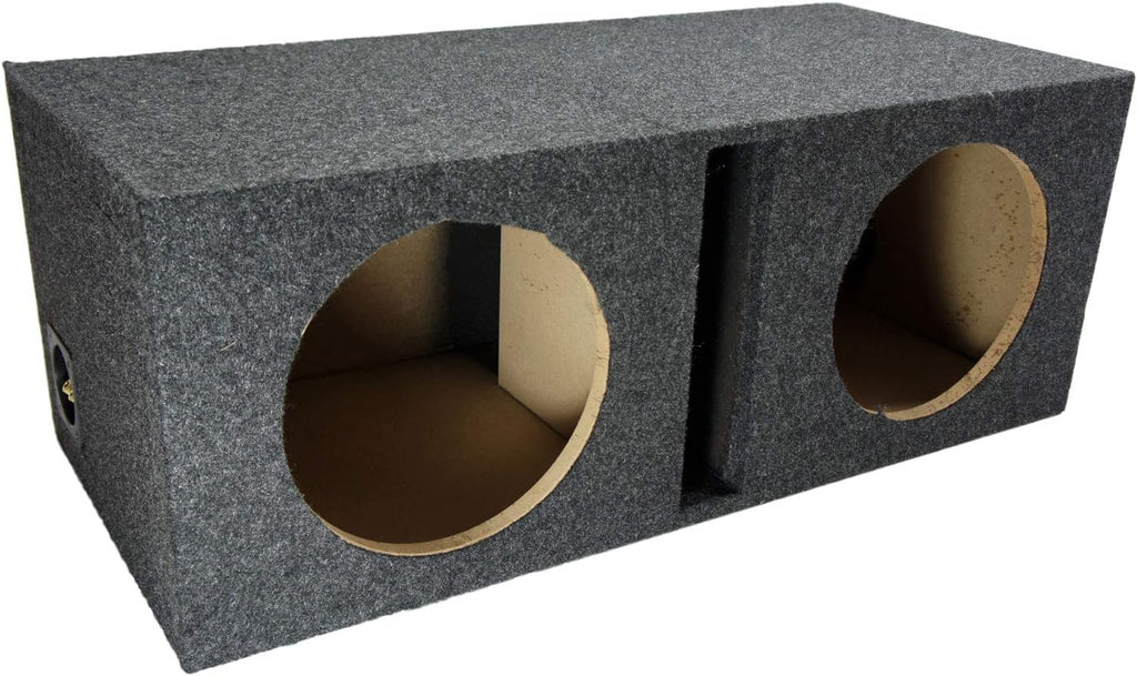 Dual 10 Loaded Vented Port Sub Box Enclosure with Amplifier U4928