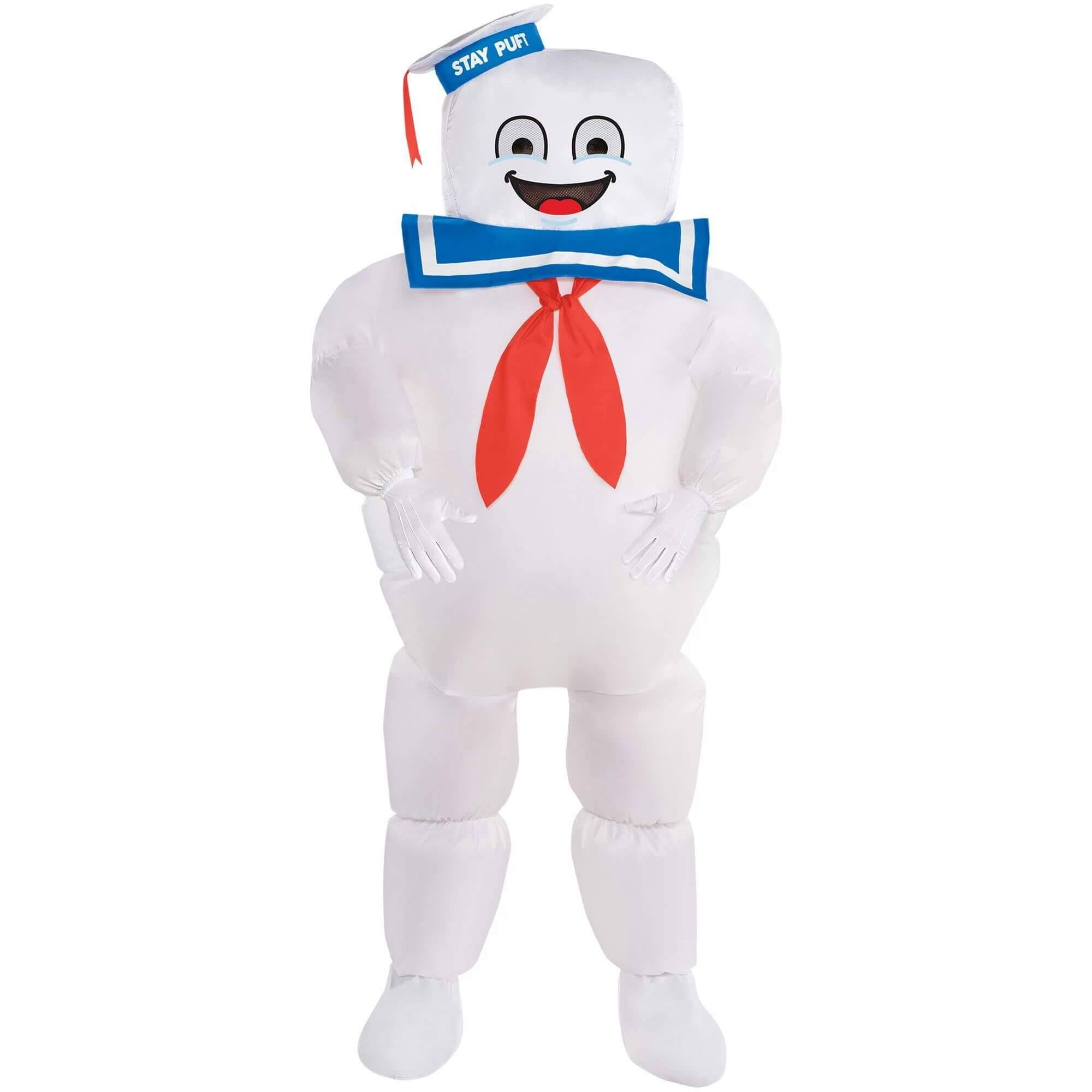 Inflatable Stay Puft Marshmallow Man Halloween Costume for Kids, Medium A9492