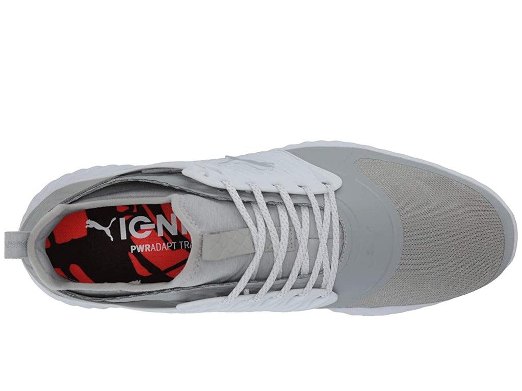 Grey Silver White Wide Golf Shoes H3182