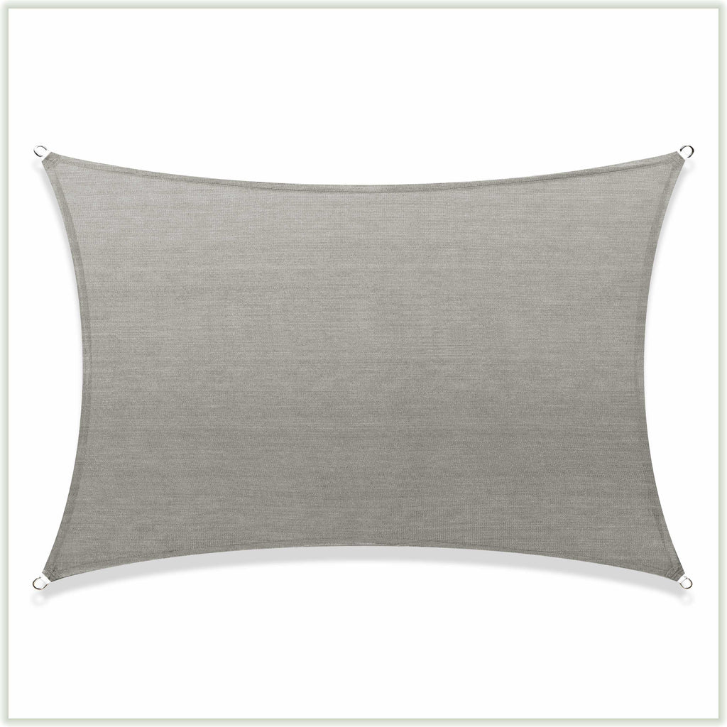 6' x 12' Rectangle Gray Sun Shade Sail Canopy B59174