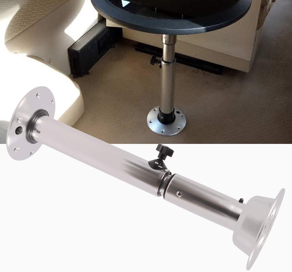 Silver Adjustable Height Table Pedestal Stand Base J5521
