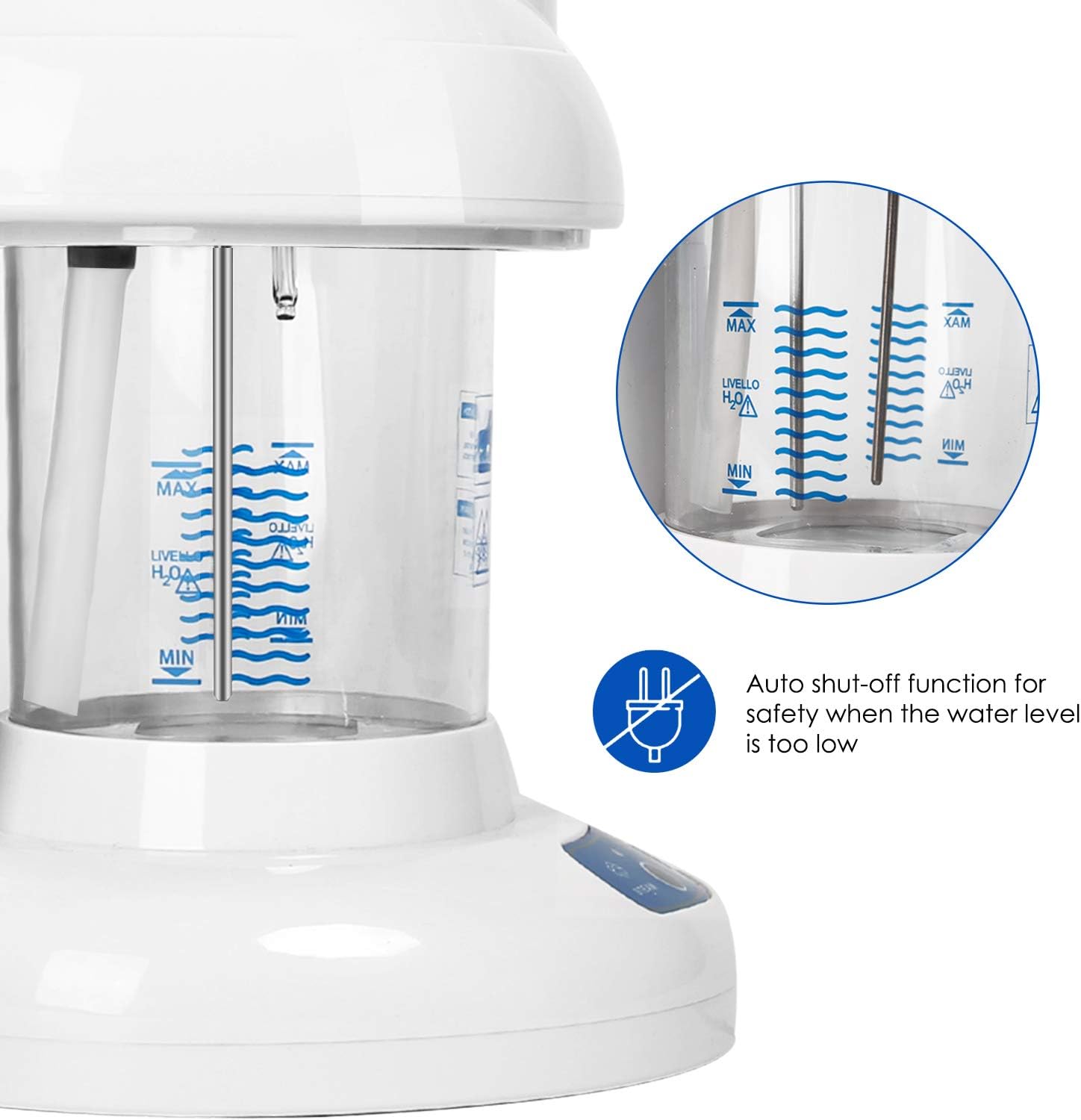 White Nano Ionic Facial Steamer with Extendable Arm A4572