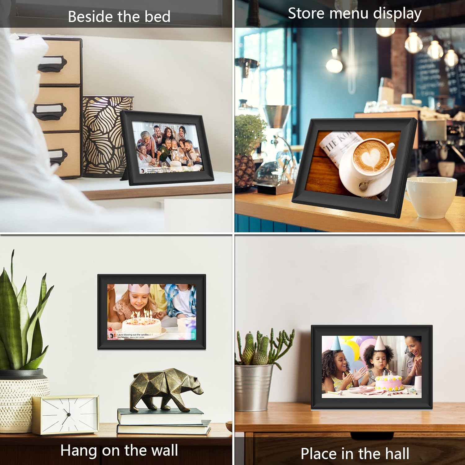 10.1 Inch Smart WiFi Digital Photo Frame with Touch Screen W743473