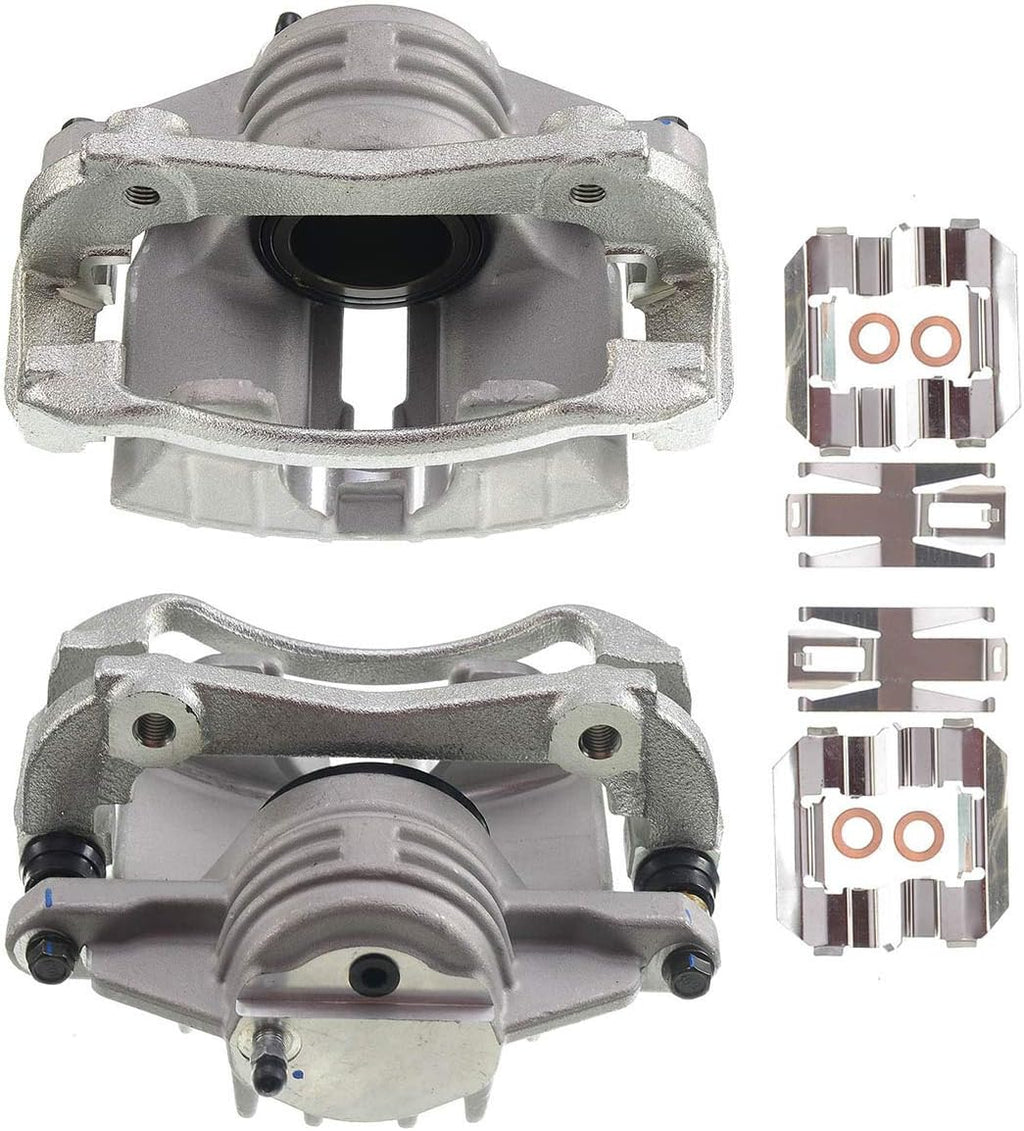 Disc Brake Caliper Assembly with Bracket Front Left Driver Side Pack of 2 X108