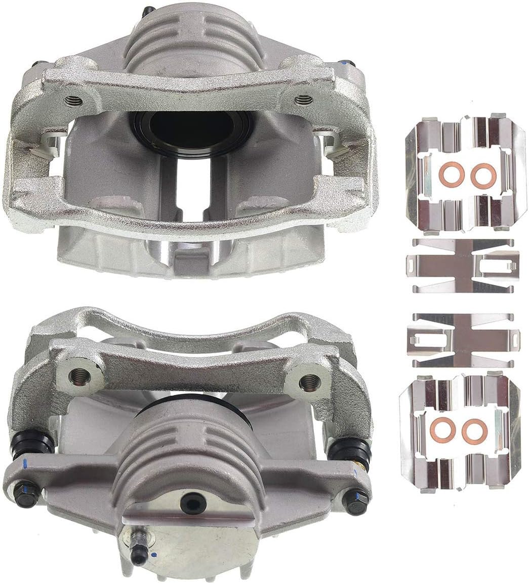Disc Brake Caliper Assembly with Bracket Front Left Driver Side Pack of 2 X108