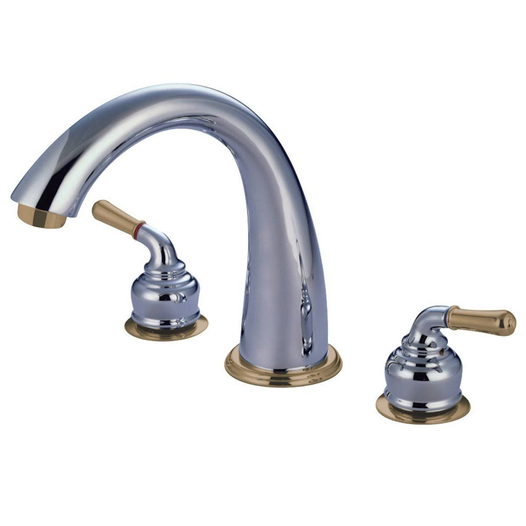 Satin Nickel Two Handle Roman Tub Filler W485681