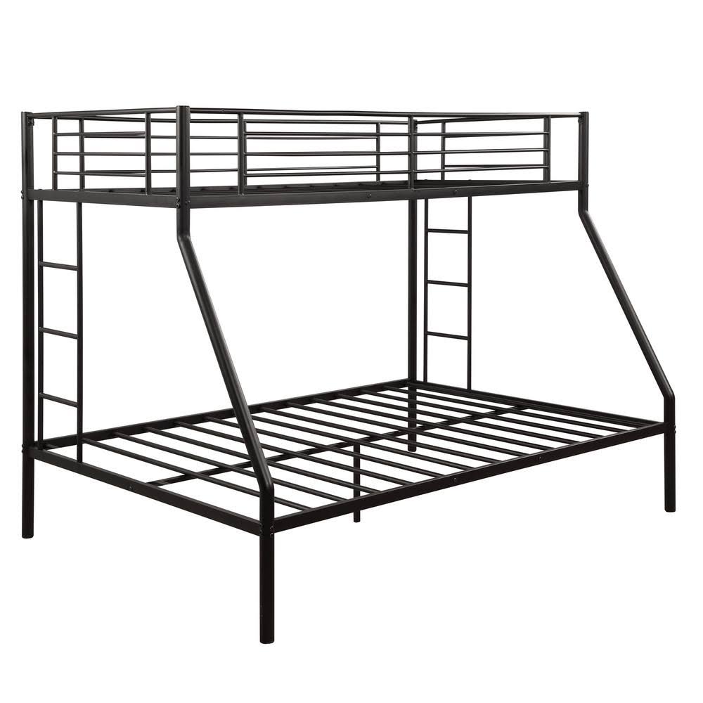 Black Twin Over Full Metal Bunk Bed G36191