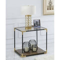 Glass Top End Table I917