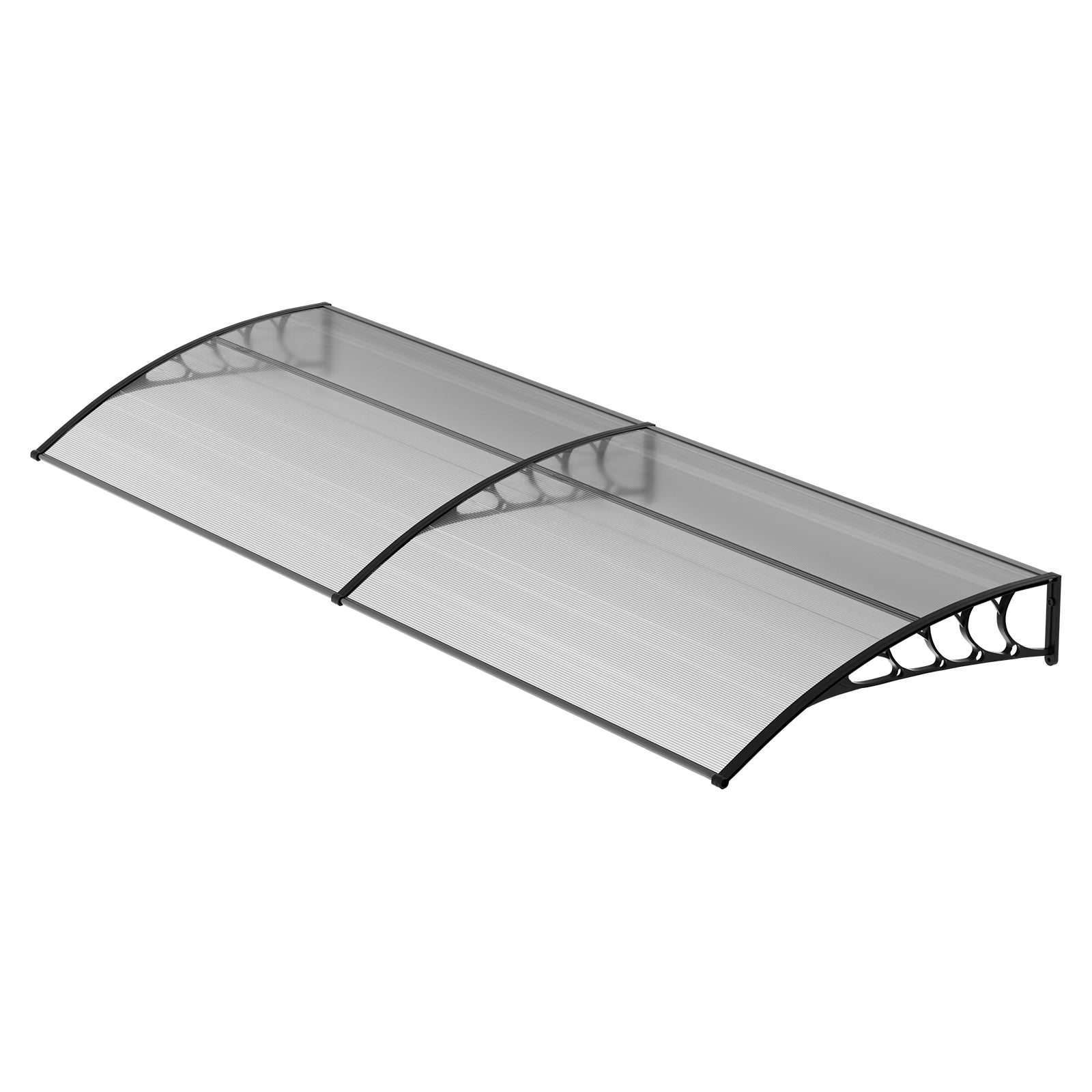 Black Polycarbonate Window Awning & Door Canopy I2923