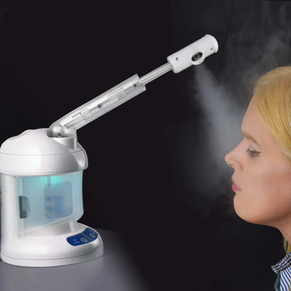 White Nano Ionic Facial Steamer with Extendable Arm A4572