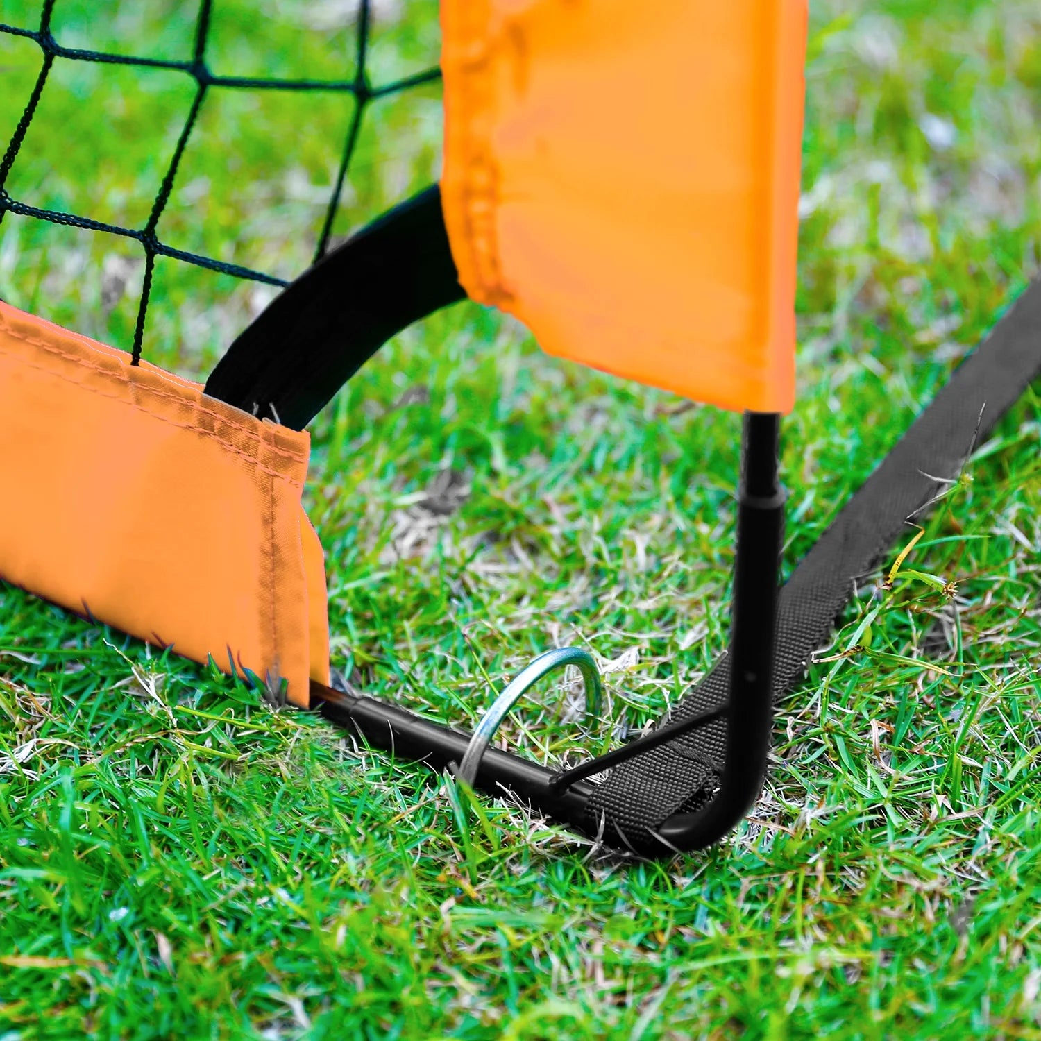 Portable Set of 2 Soccer Goals, 4x3ft Folding Soccer, Orange W128