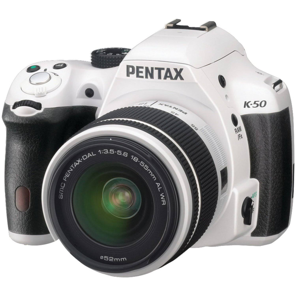 White 16.3 MP Digital SLR Camera with 18-55mm and 50-200mm Lenses R831