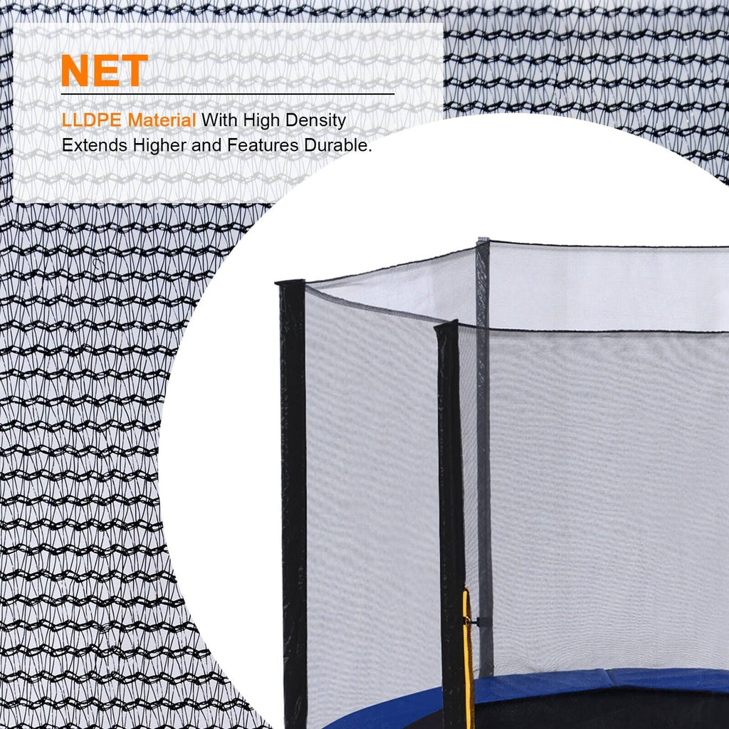 13ft Round Trampoline with Basketball Hoop Safety Enclosure Pad Ladder J79079