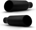 2PCS Black Stainless Steel Exhaust Tips Pack of 2 Y257074