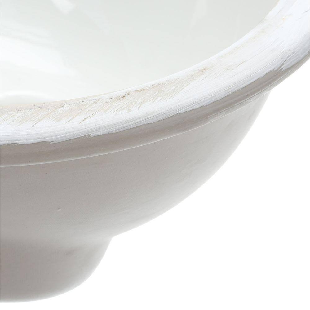 White Undermount Bathroom Sink P852