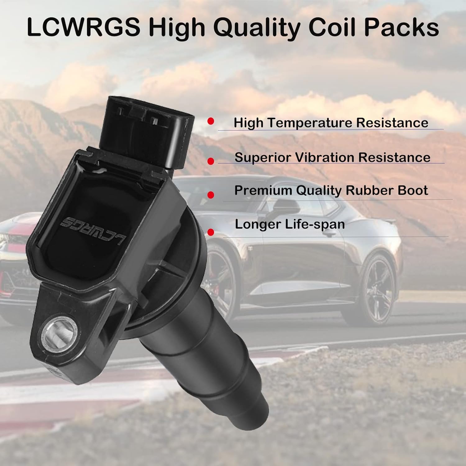4PCS Ignition Coils for 2.0L 2.4L Toyota Camry Matrix RAV4 Solara Highlander Scion TC xB Lexus HS250h X923