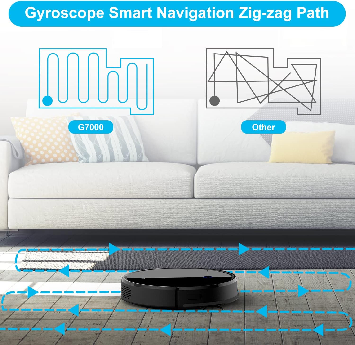 Black Robot Vacuum Cleaner with Self-Charging W774054