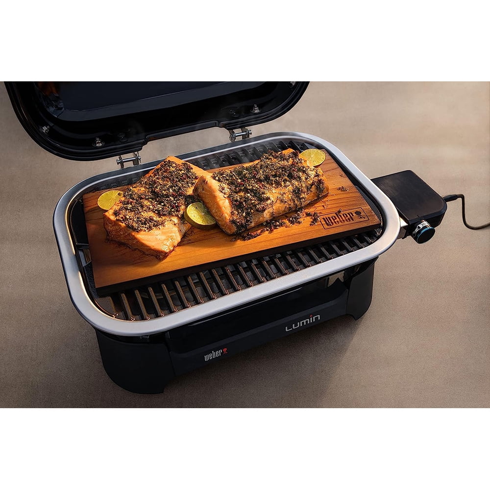 Open Box Weber Lumin Compact Indoor Outdoor Electric Grill, Black Y268594
