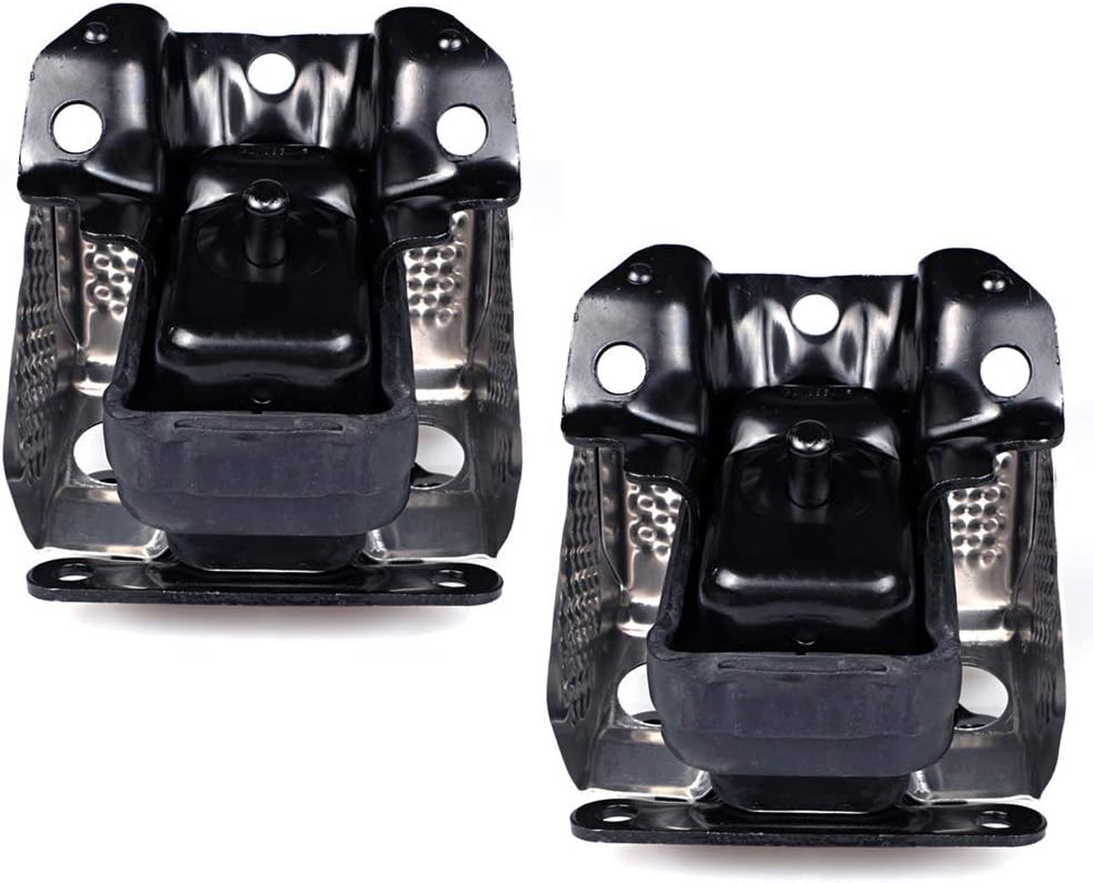 Front Engine Motor Mount with Heat Shield 2pc Set Pack of 2 U8173