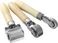 3 Pcs Car Sound Deadening Roller with Wooden Handle L7036