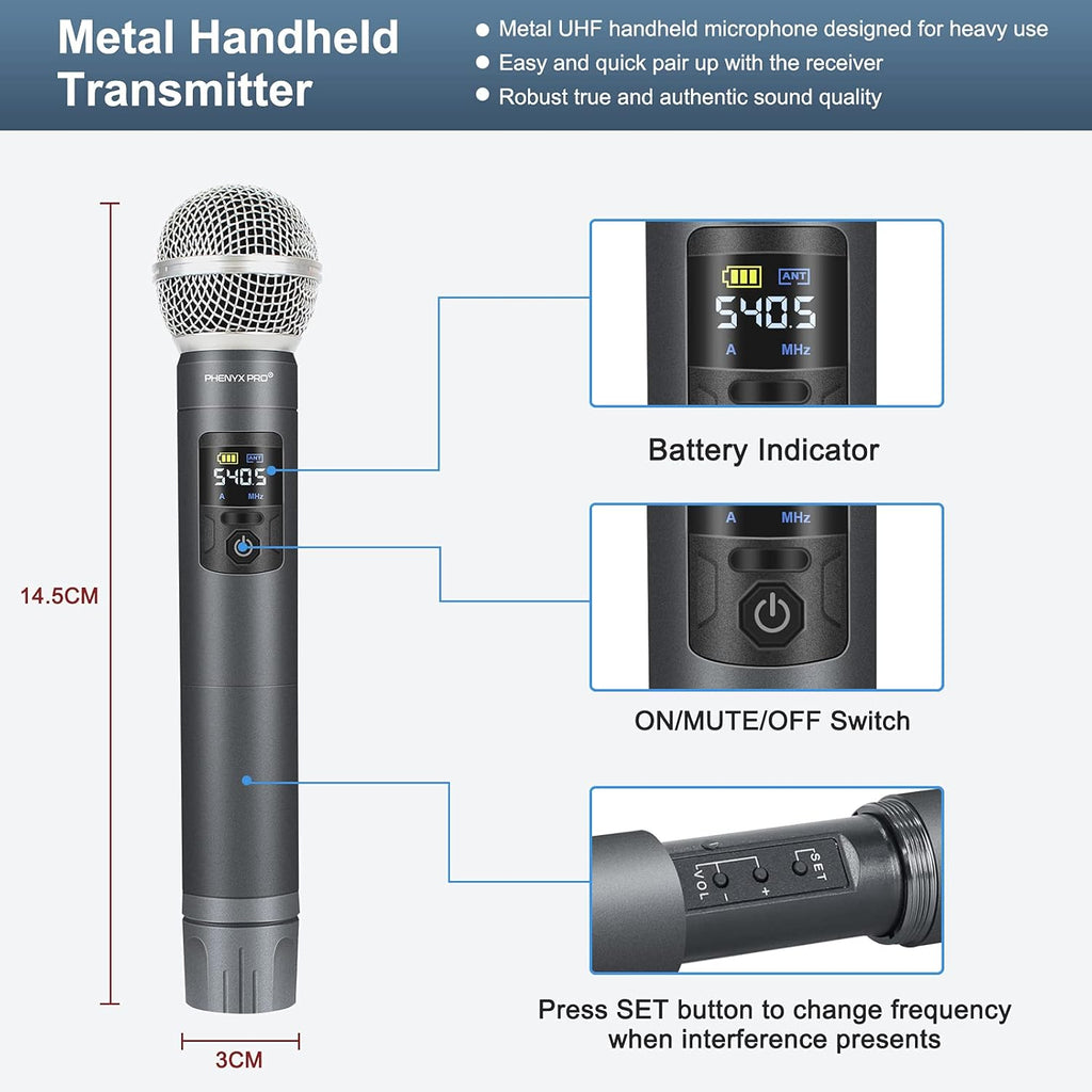 UHF Wireless Handheld Microphone System with Case P349664