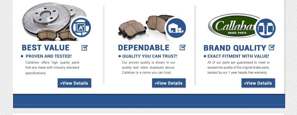 REAR 232 mm 5 Lug Brake Disc Rotors + Metallic Brake Pads Pack of 2 C76879