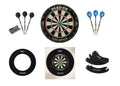 Dartboard with Wall Dart Protector and Steel Tip Darts J341698