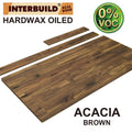 Brown Acacia Vanity Top with Backsplash N606