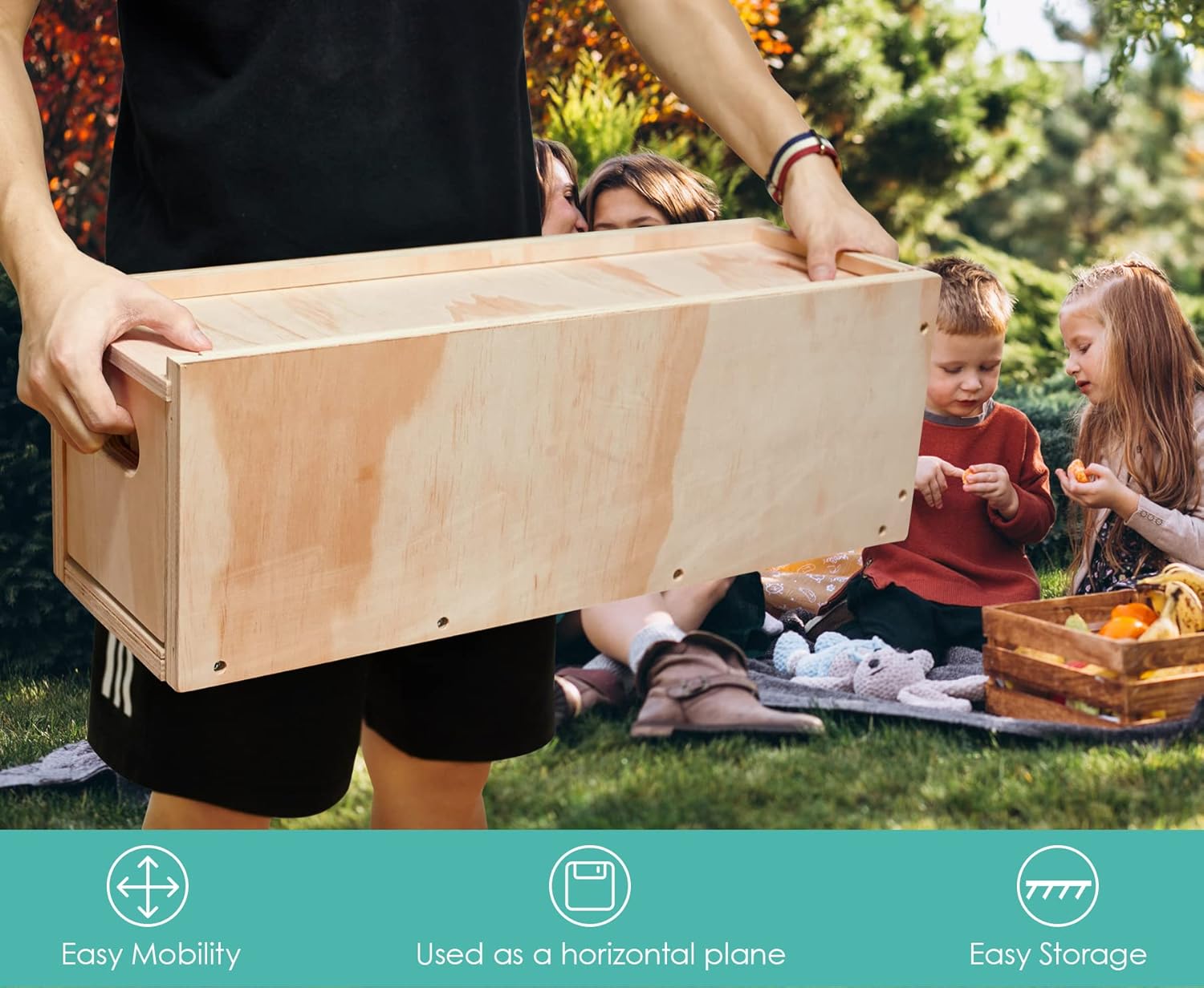 Giant Stacking Game Wooden Tower Game Set with Carrying Bag V86993