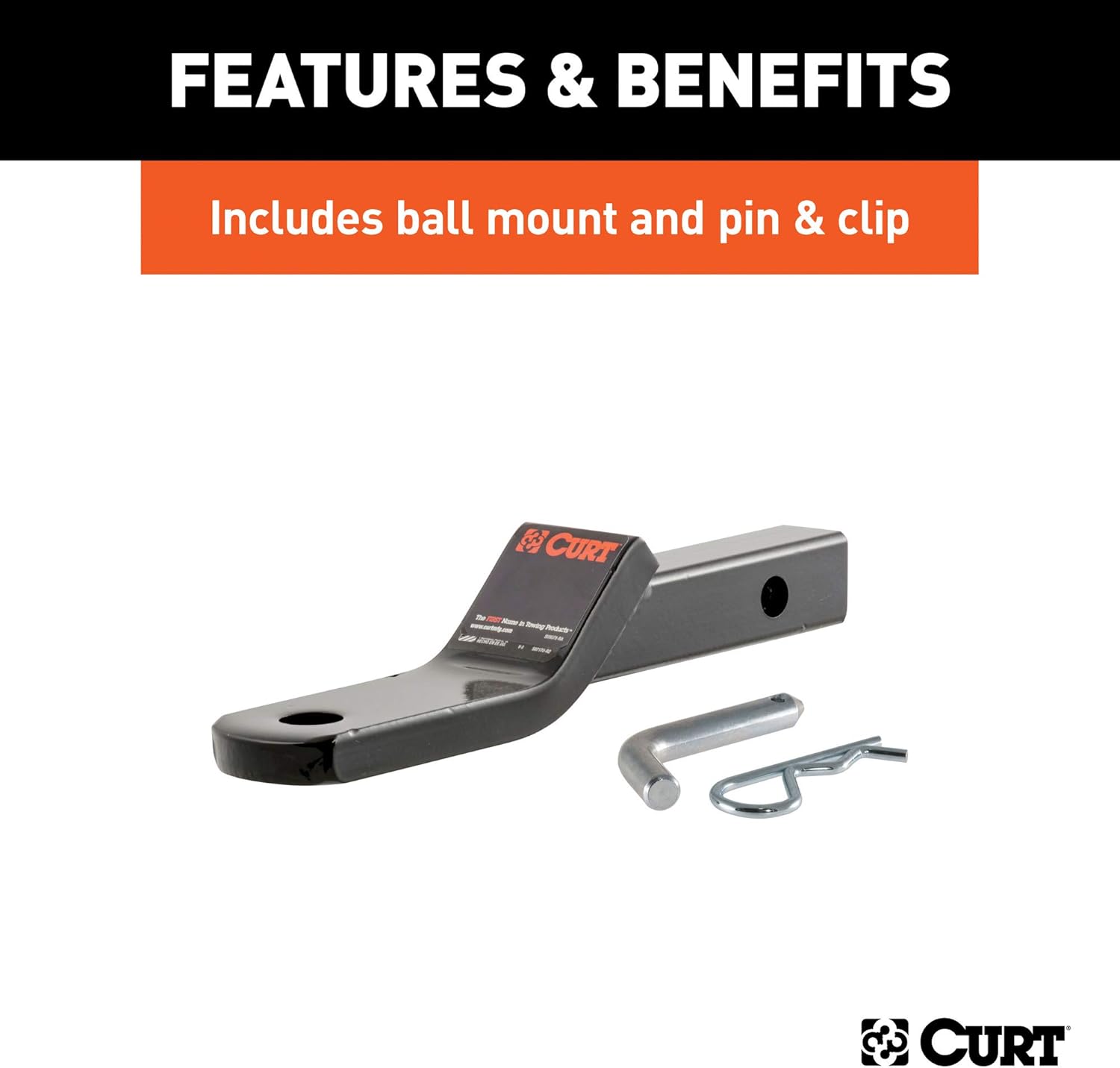 Class 1 Trailer Hitch with Ball Mount, 1-1/4-In Receiver T185511
