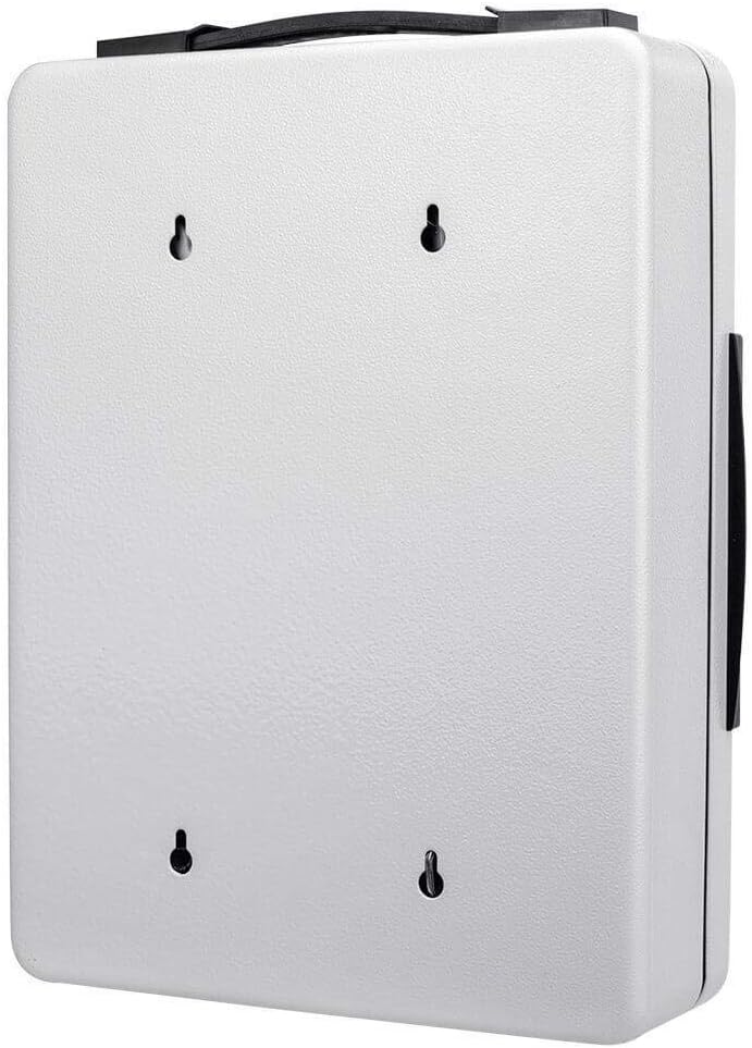 Key Lock Portable Key Cabinet Lock Box Grey S2276