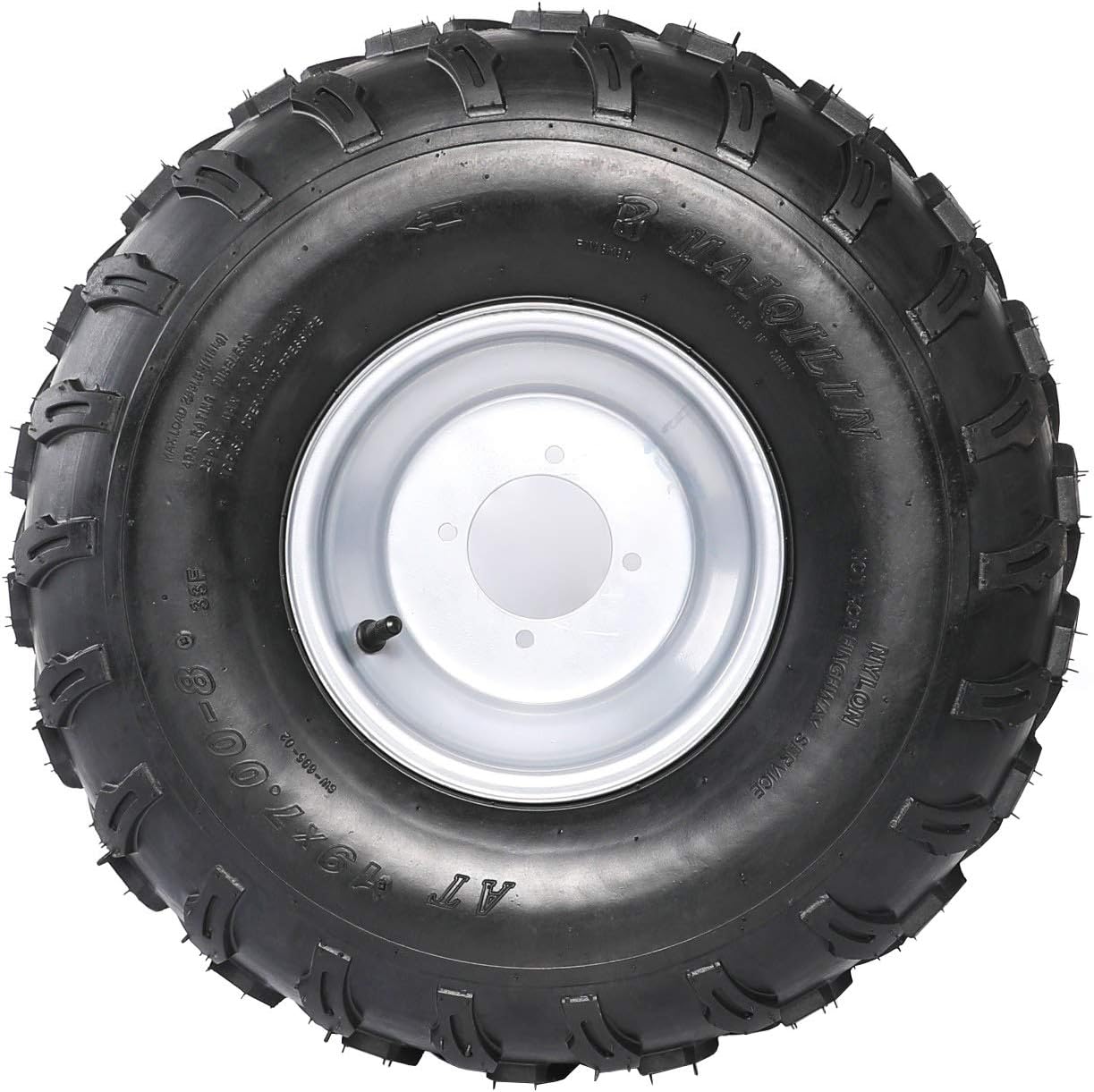 2Pcs 19x7-8 Front and 2Pcs 18X9.5-8 Rear Tubeless Wheel Tire With Rim V9545