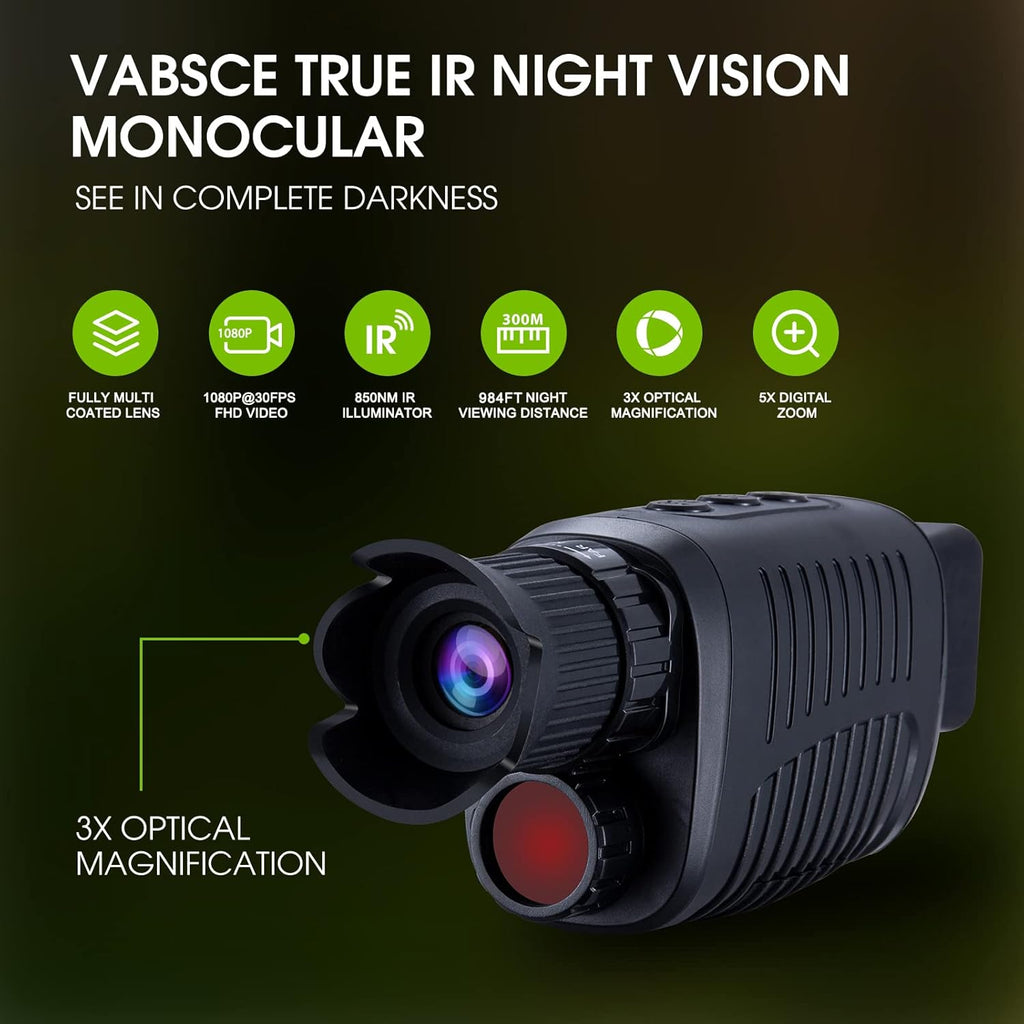 Digital Night Vision Monocular with 32 GB Micro SD Card K205