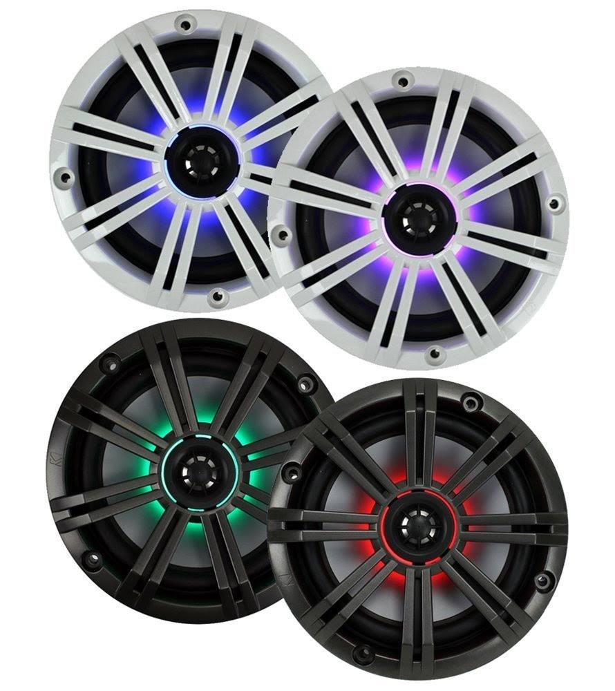 6.5x22 390W LED Marine Audio Coaxial Speakers M798278