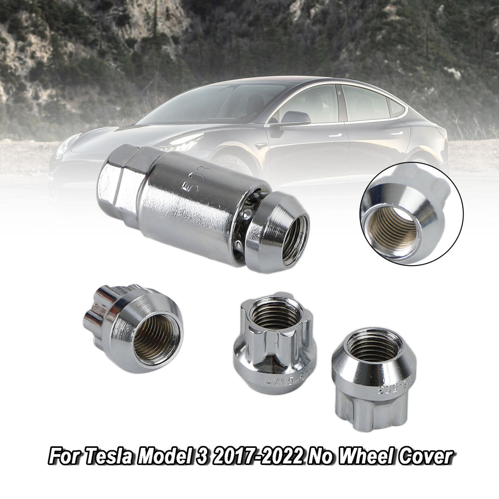 4PCS Chrome Wheel Lock Lug Nut M14x1.5 P9886