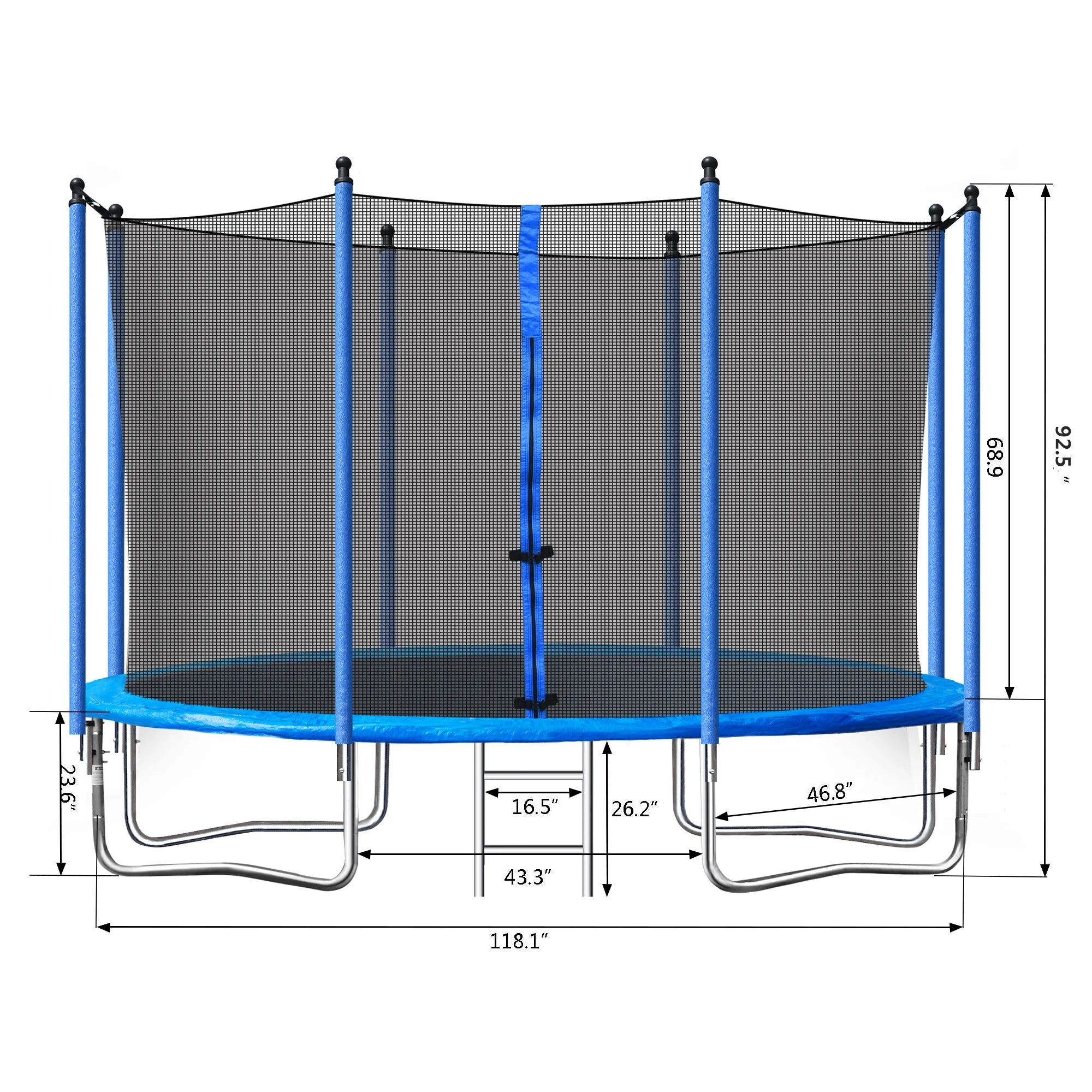10FT Steel Tube Trampoline with Ladder F101607