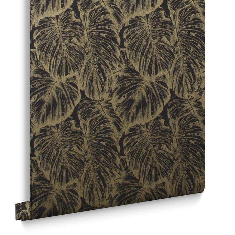 Tropical Pearl and Gold Wallpaper E165
