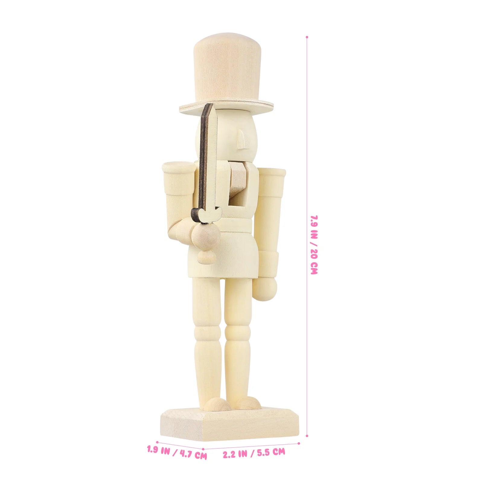 Unfinished Wooden Nutcracker Soldier S4713