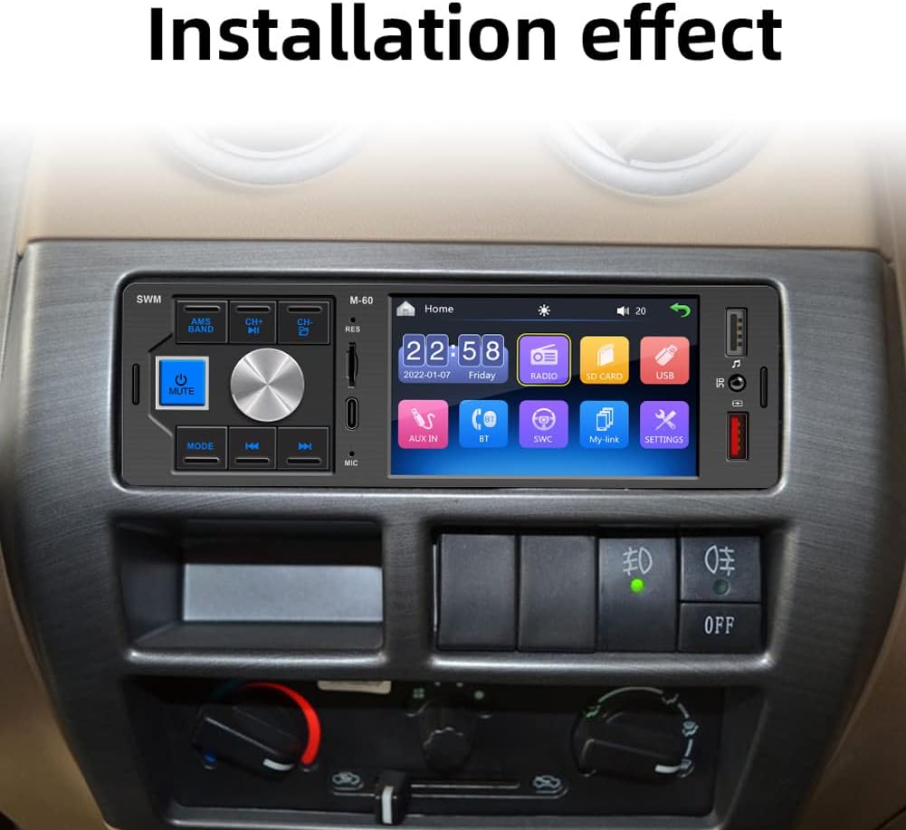 4 Inch Dual USB Car FM Radio MP5 Player Pack of 2 F25190