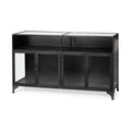 Black Metal Glass Door Display Cabinet Z355160