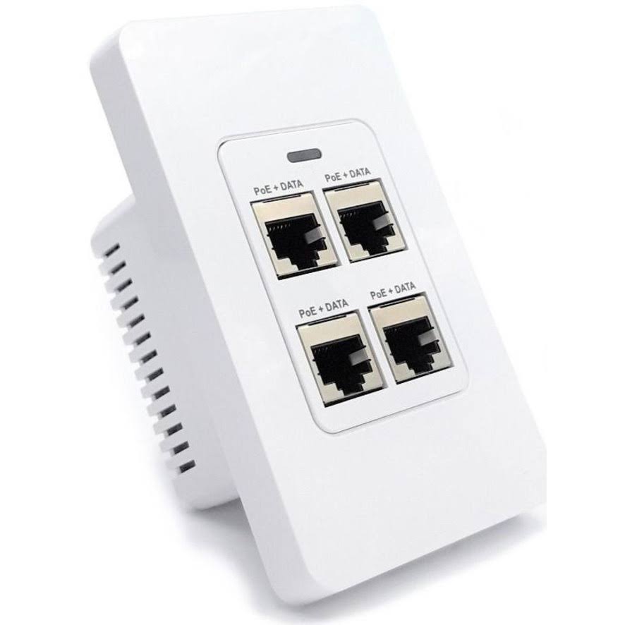 4 Port In-Wall Gigabit PoE Extender X92589