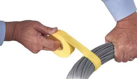 Green Hook-and-Loop Cable Tie Roll 75 Ft V827