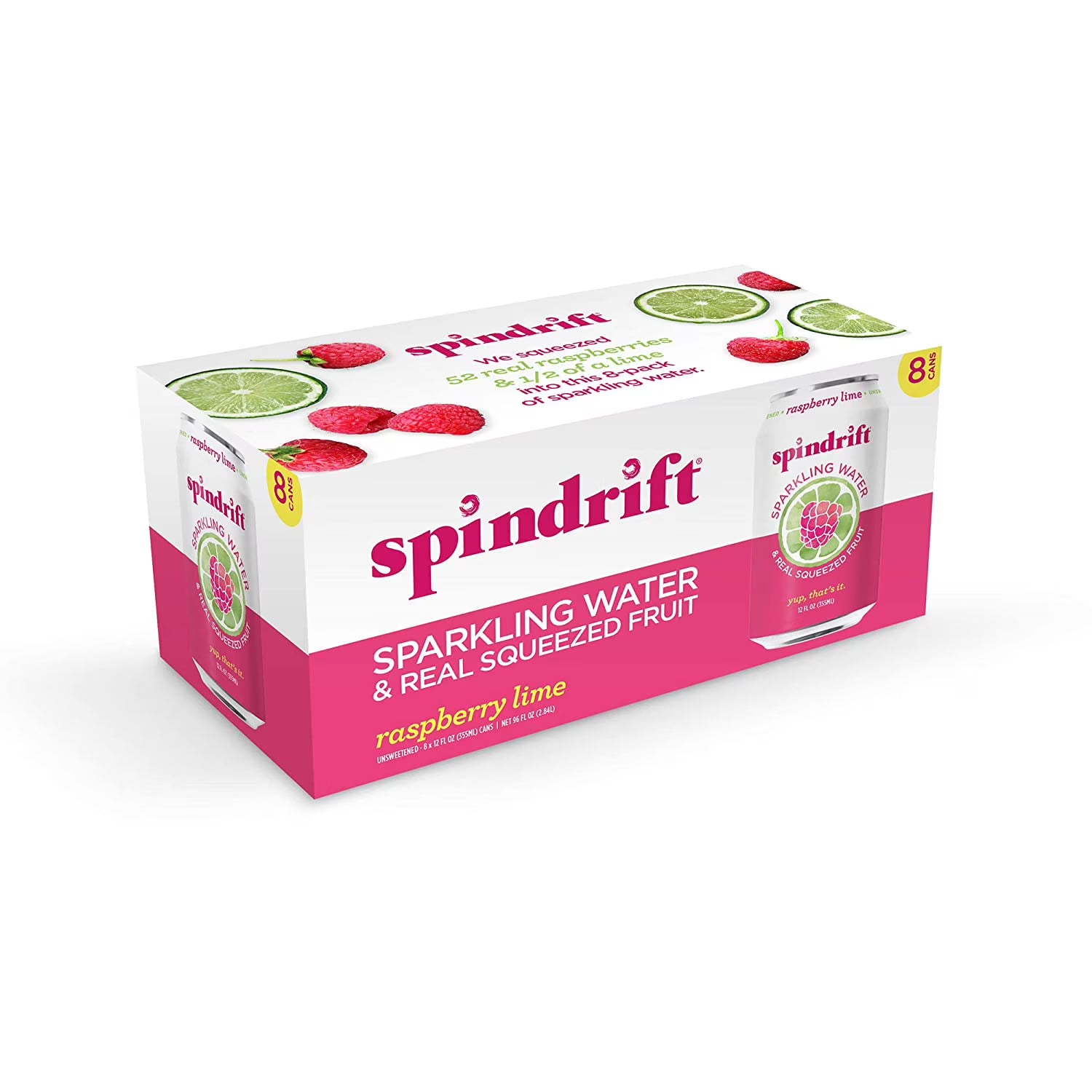 Raspberry Lime Sparkling Water 12 fl oz Pack of 2 V57520