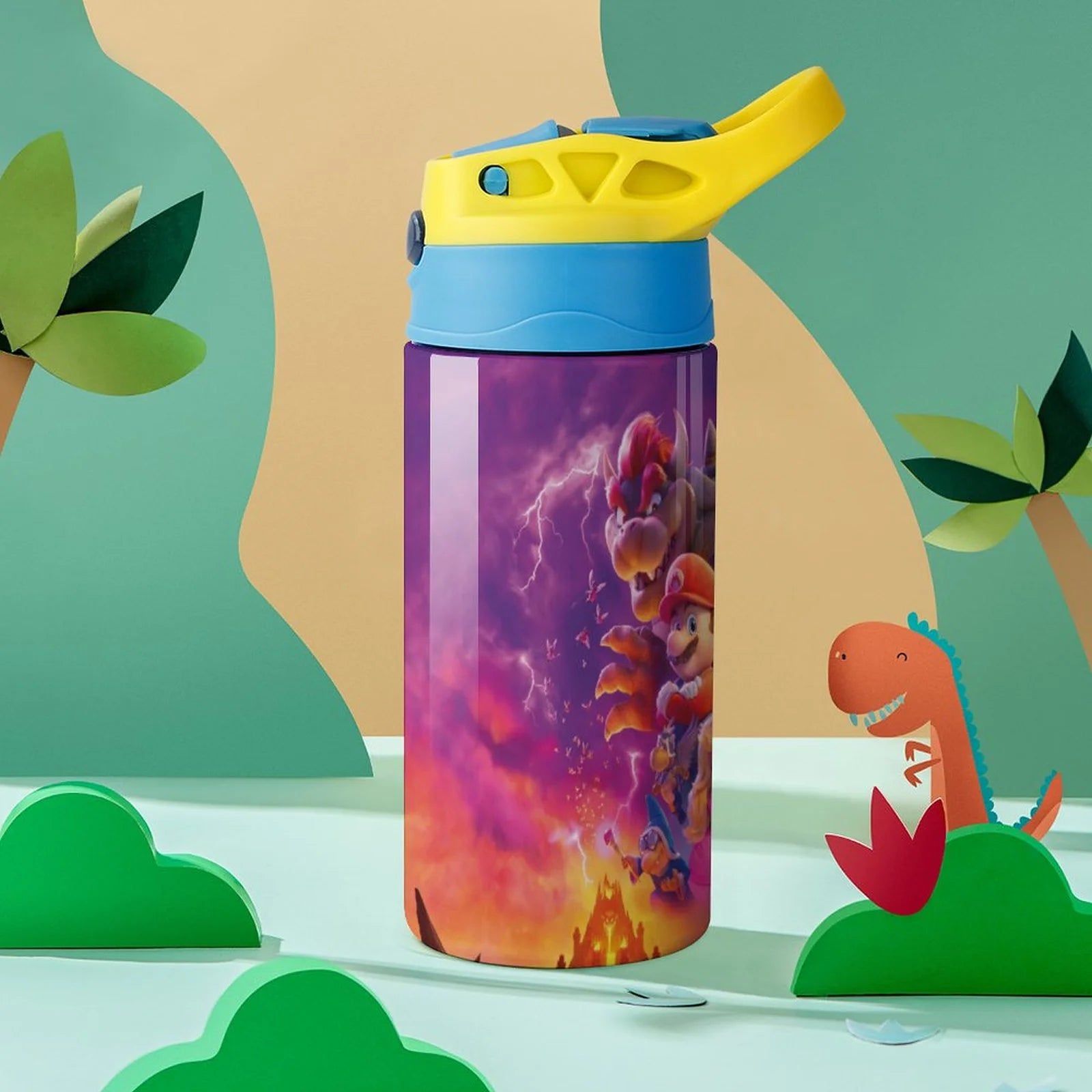 Insulated Stainless Steel Water Bottle with Straw F214861