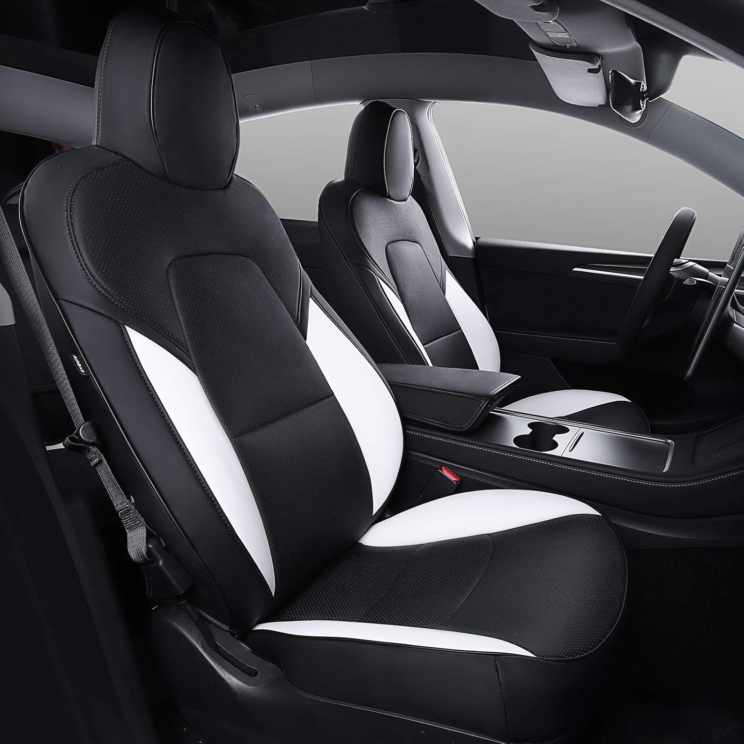 Nappa Leather Car Seat Covers V8430