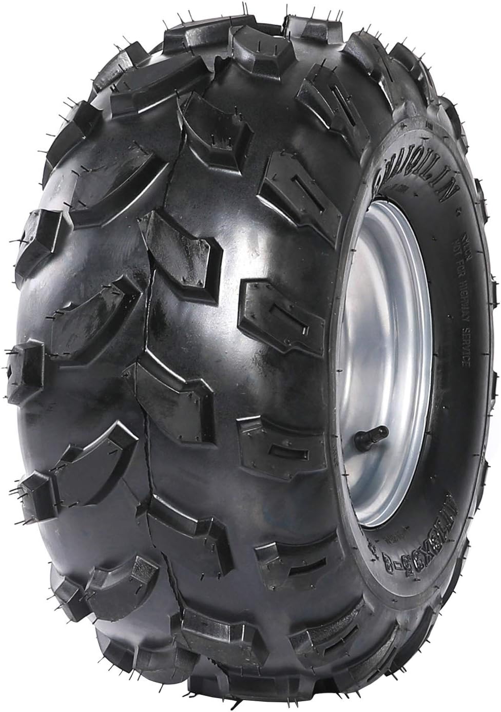 2Pcs 19x7-8 Front and 2Pcs 18X9.5-8 Rear Tubeless Wheel Tire With Rim V9545
