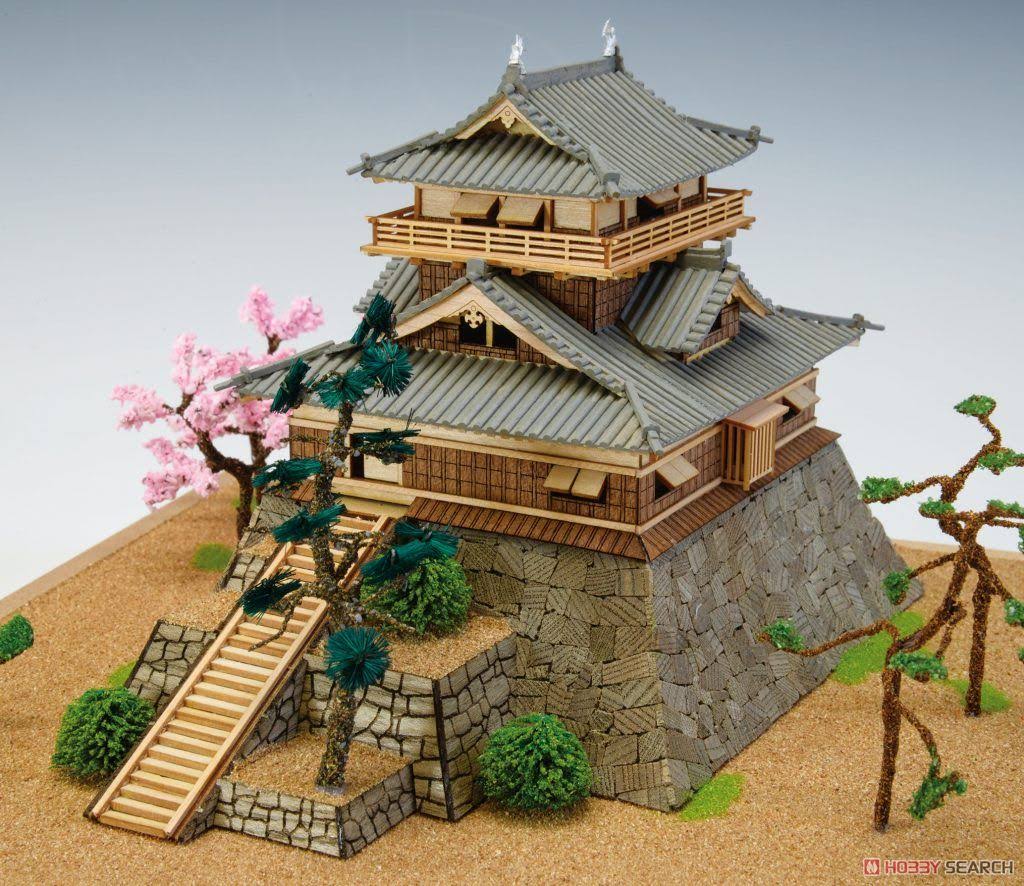 1/150 Maruoka Castle Wooden Model Assembly Kit P592