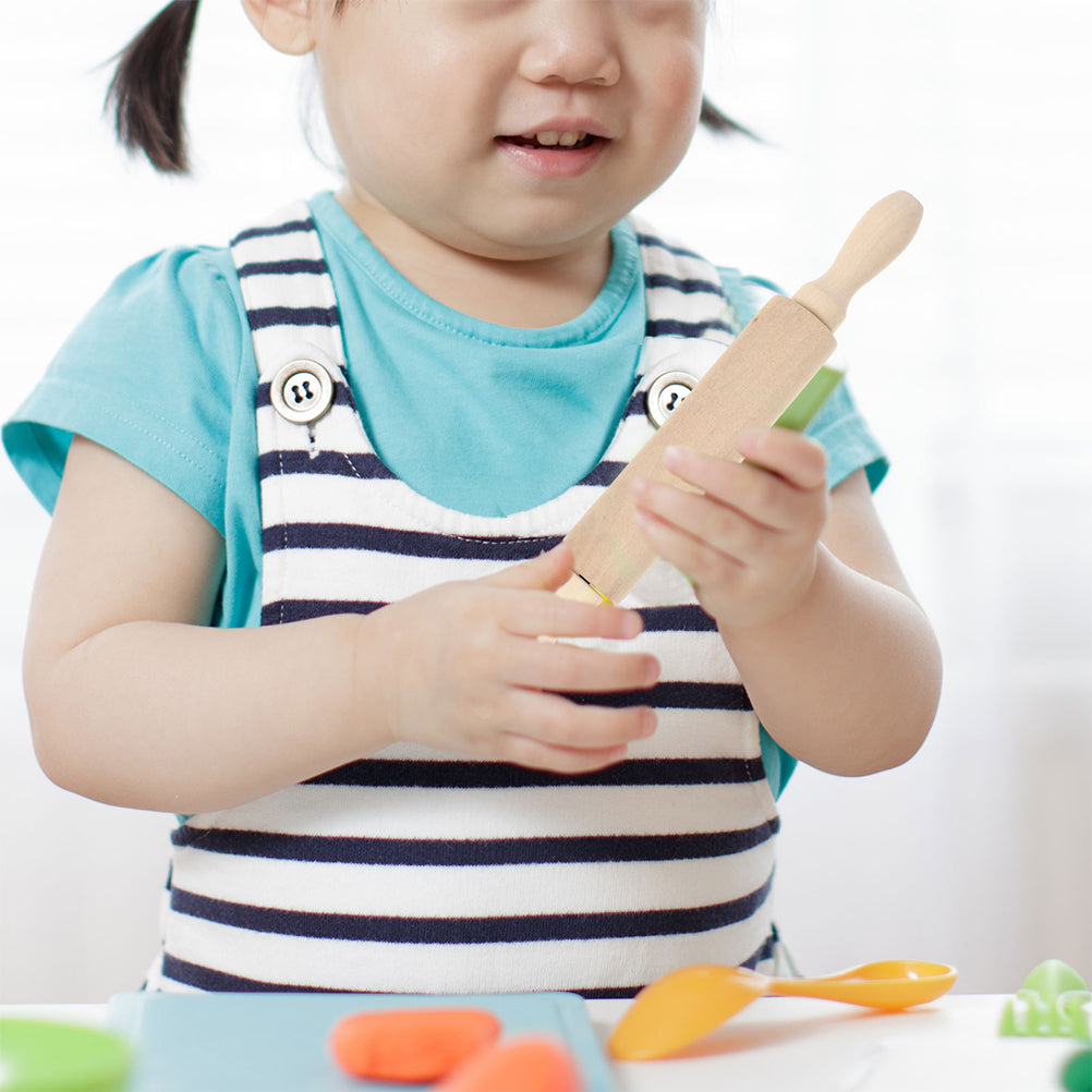 6 Pcs Wooden Rolling Pin Toy Playset Z203496