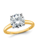 14K Yellow Gold Lab-Grown Diamond Solitaire Engagement Ring V786