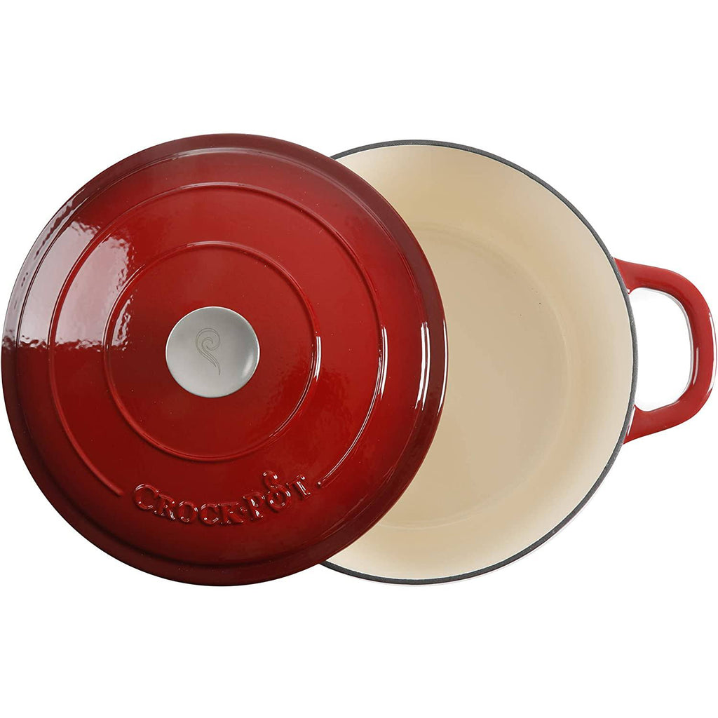 Scarlet Red 7-Quart Cast Iron Dutch Oven R290626